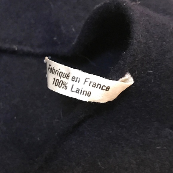 French Beret. Navy. Wool. Made in France. Vintage. Classic. Timeless.Iconic EUC. - Picture 4 of 6